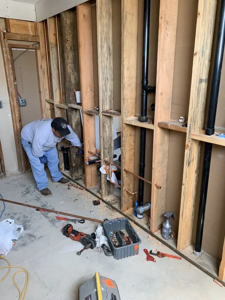 Commercial rough-in plumbing for Water Heater Replacement in Whitemarsh Hunt